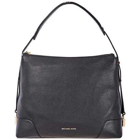 michael kors crosby large logo shoulder bag|Crosby Large Pebbled Leather Shoulder Bag .